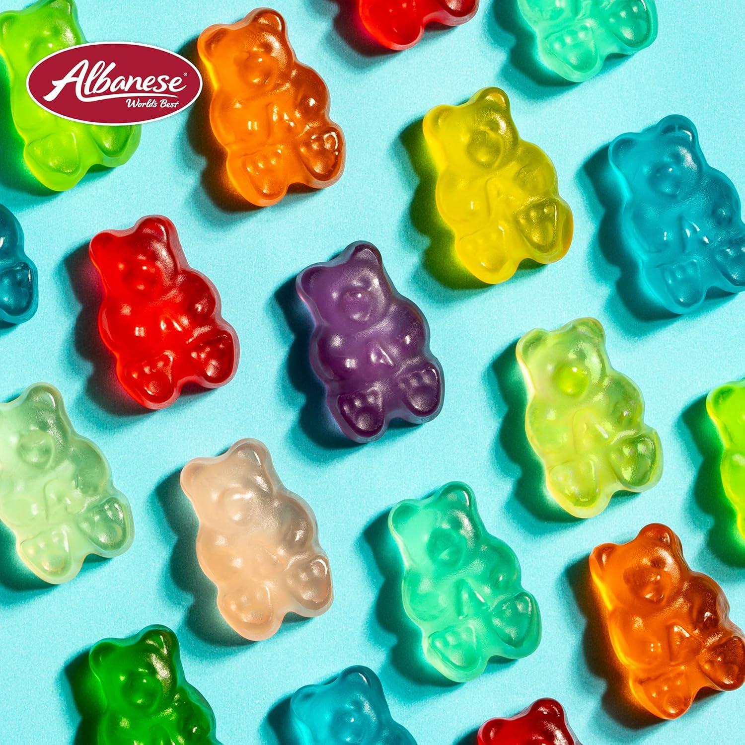 imageAlbanese Worlds Best 12 Flavor Gummi Bears 5lbs of Candy 12 Unique Flavors Gluten Free Fat Free Soft and Chewy Gummy Cherry Blue Raspberry Mango and More Great Snack for Travel and KidsWatermelon Bears