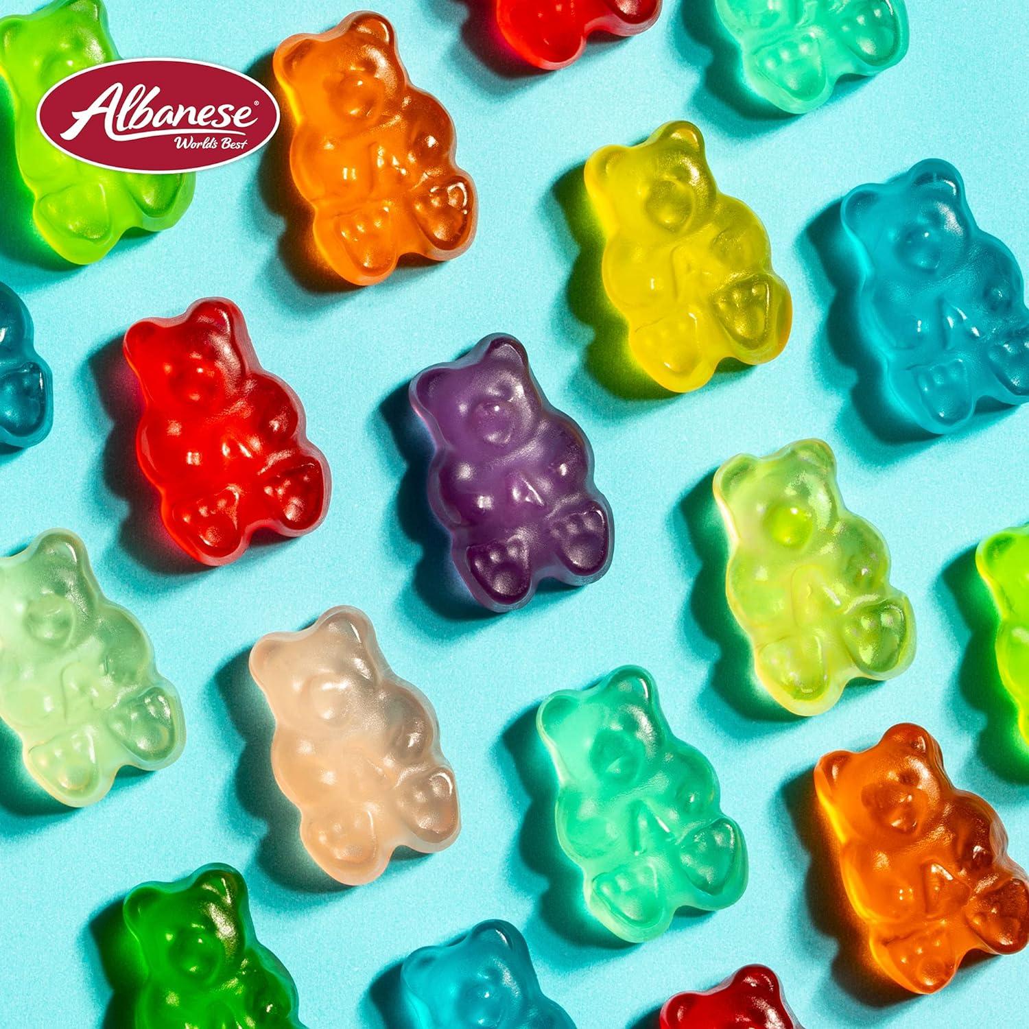 imageAlbanese Worlds Best 12 Flavor Gummi Bears 5lbs of Candy 12 Unique Flavors Gluten Free Fat Free Soft and Chewy Gummy Cherry Blue Raspberry Mango and More Great Snack for Travel and KidsOrange Bears