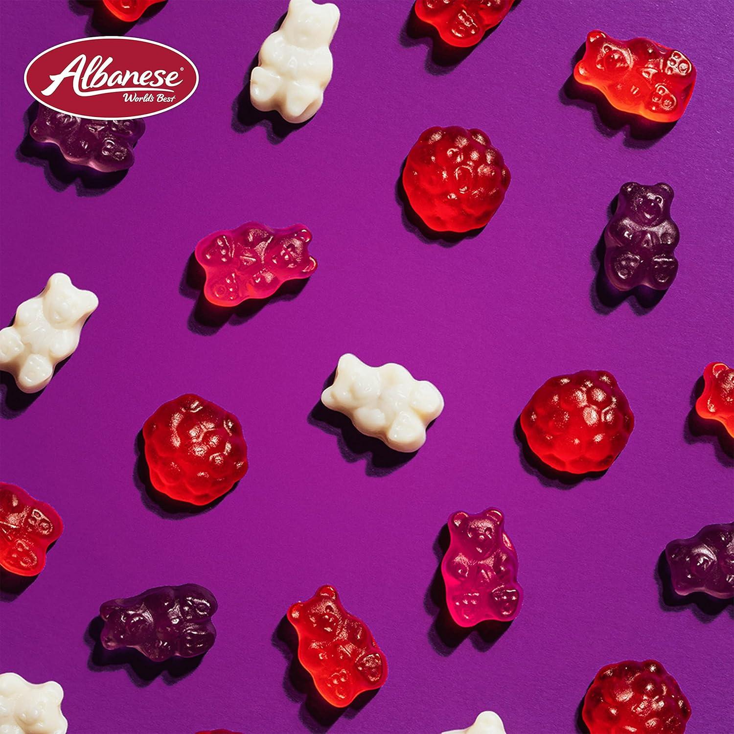 imageAlbanese Worlds Best 12 Flavor Gummi Bears 5lbs of Candy 12 Unique Flavors Gluten Free Fat Free Soft and Chewy Gummy Cherry Blue Raspberry Mango and More Great Snack for Travel and KidsGrape Bears