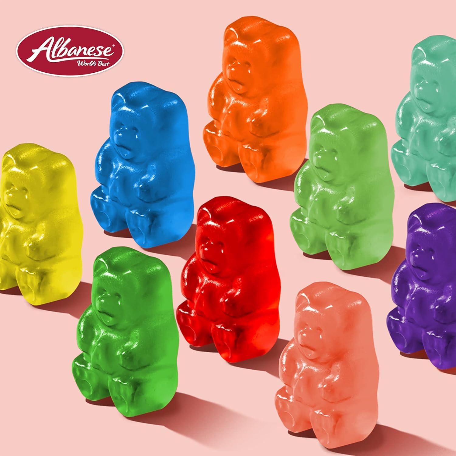imageAlbanese Worlds Best 12 Flavor Gummi Bears 5lbs of Candy 12 Unique Flavors Gluten Free Fat Free Soft and Chewy Gummy Cherry Blue Raspberry Mango and More Great Snack for Travel and KidsWild Cherry Bears