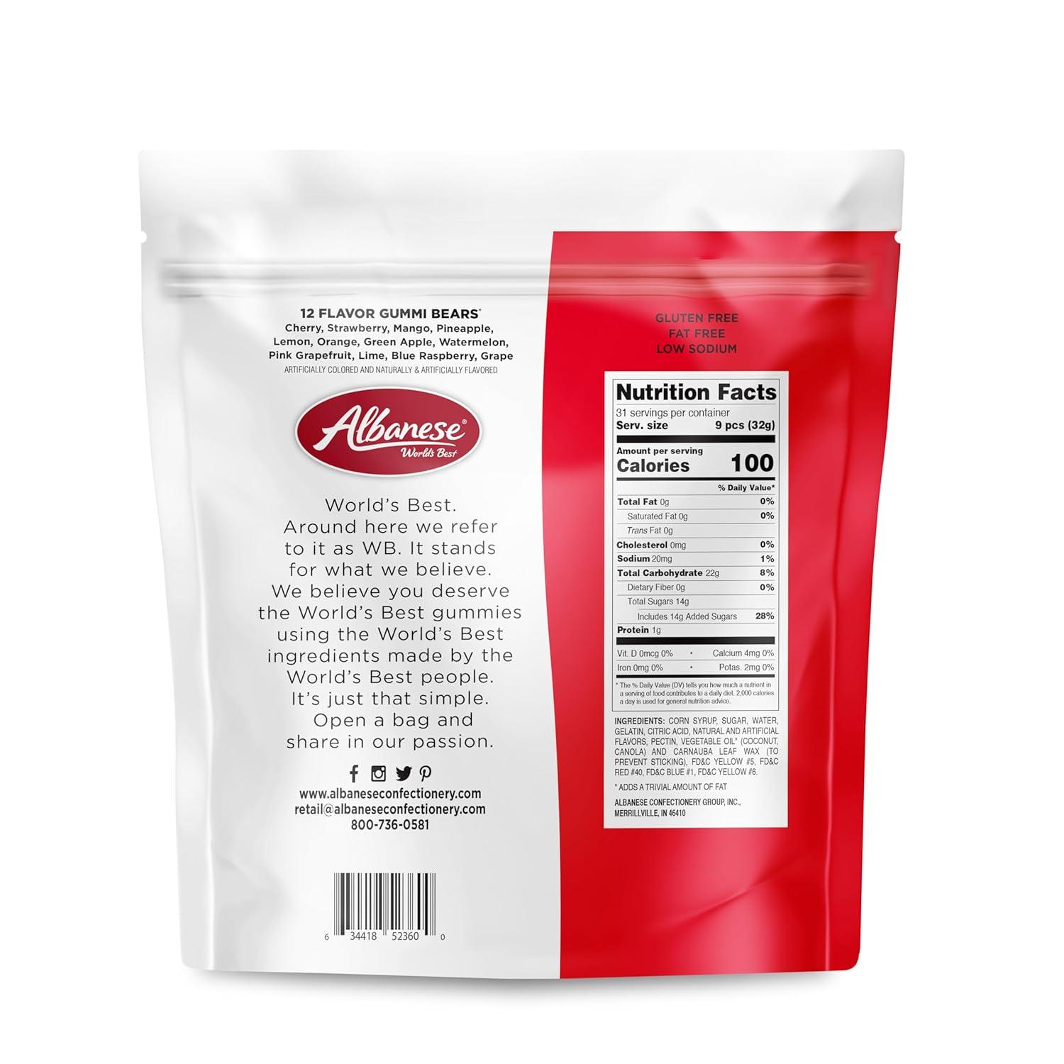 imageAlbanese Worlds Best 12 Flavor Gummi Bears 75oz Bag of Candy Pack of 12 Individually Wrapped Soft ampamp Chewy Candy Snacks Fruity Flavor Assortment12 Flavor Bears