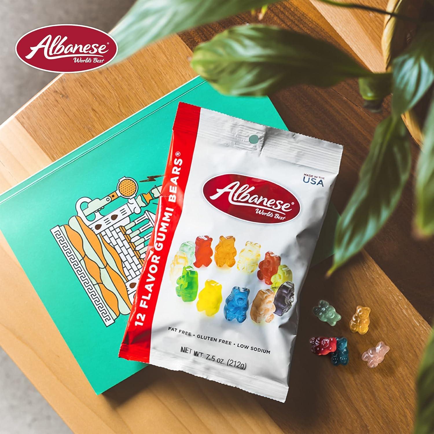 imageAlbanese Worlds Best 12 Flavor Gummi Bears 75oz Bag of Candy Pack of 12 Individually Wrapped Soft ampamp Chewy Candy Snacks Fruity Flavor Assortment12 Flavor Bears