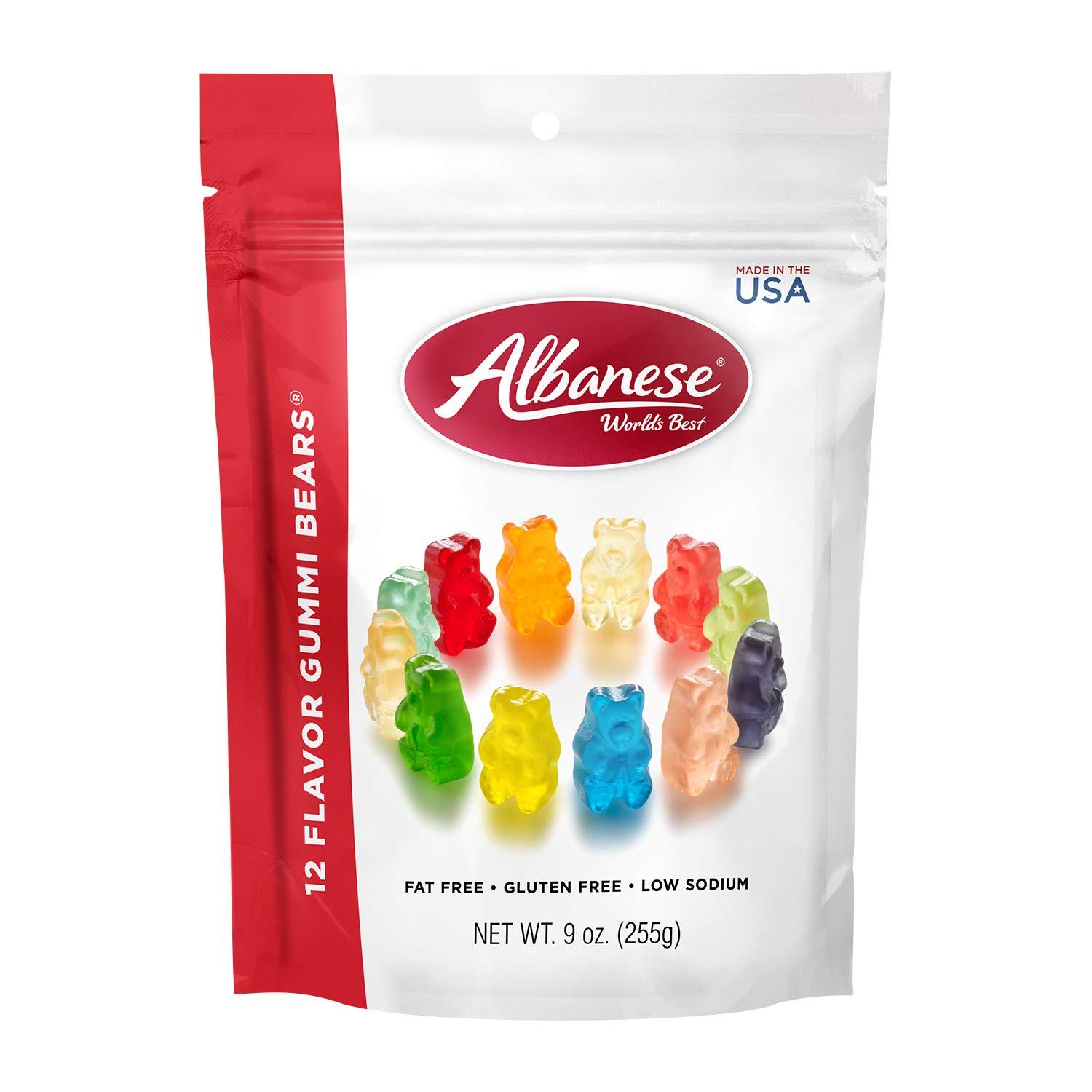 imageAlbanese Worlds Best 12 Flavor Gummi Bears 75oz Bag of Candy Pack of 12 Individually Wrapped Soft ampamp Chewy Candy Snacks Fruity Flavor Assortment12 Flavor Bears