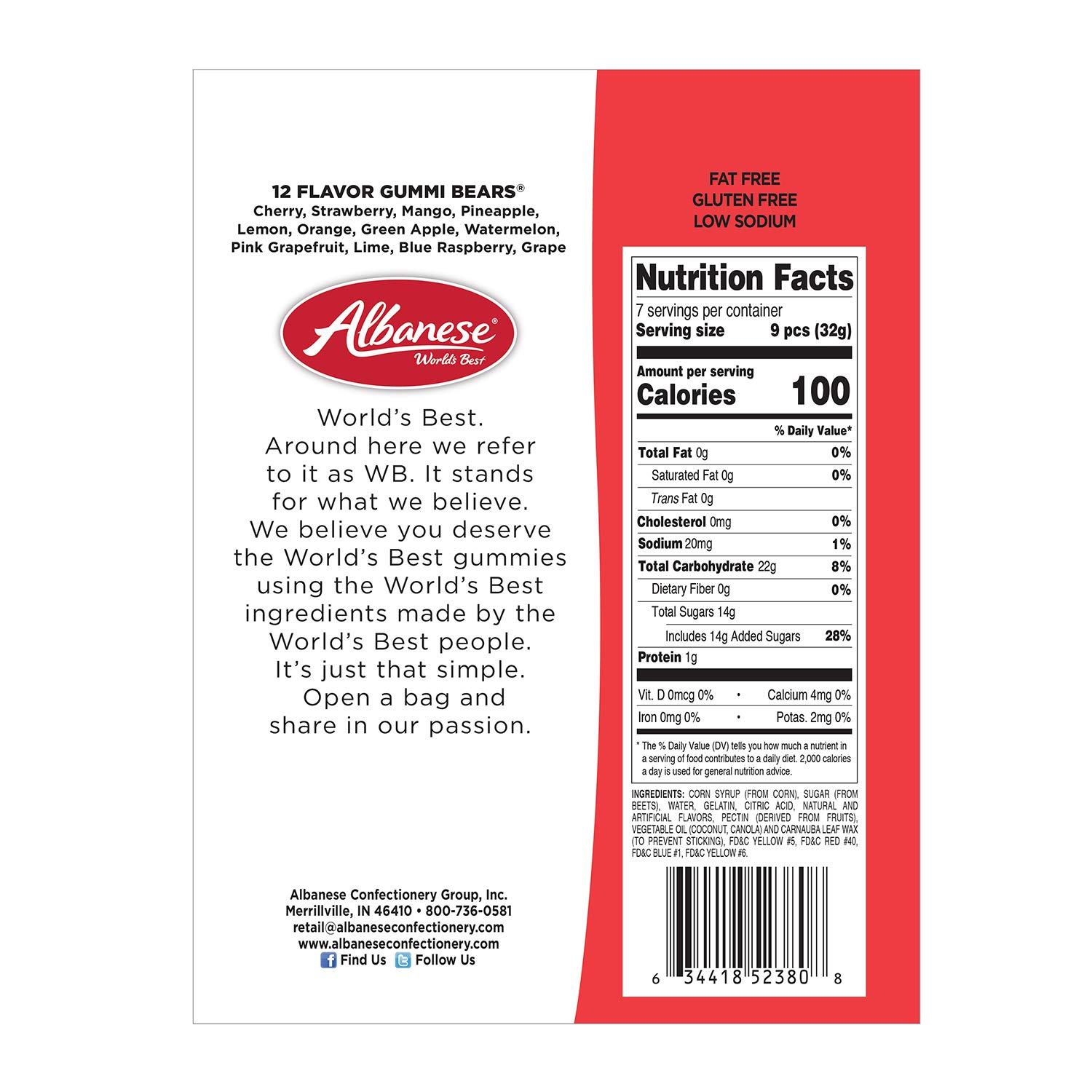 imageAlbanese Worlds Best 12 Flavor Gummi Bears 75oz Bag of Candy Pack of 12 Individually Wrapped Soft ampamp Chewy Candy Snacks Fruity Flavor Assortment12 Flavor Bears