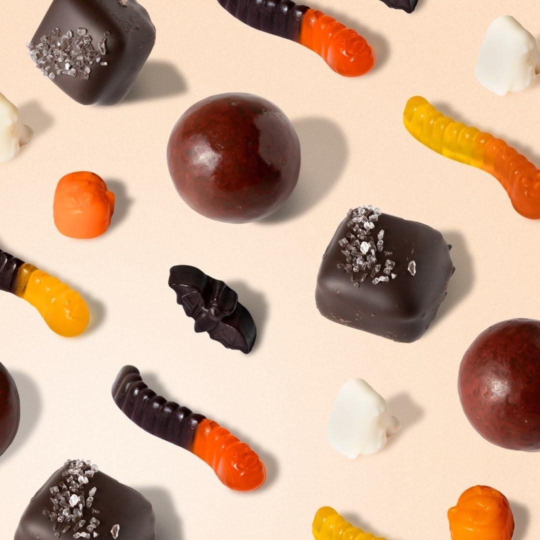 imageAlbanese Worlds Best Large Assorted Fruit Gummi Worms 5lbs of CandyGhoulish Gummies