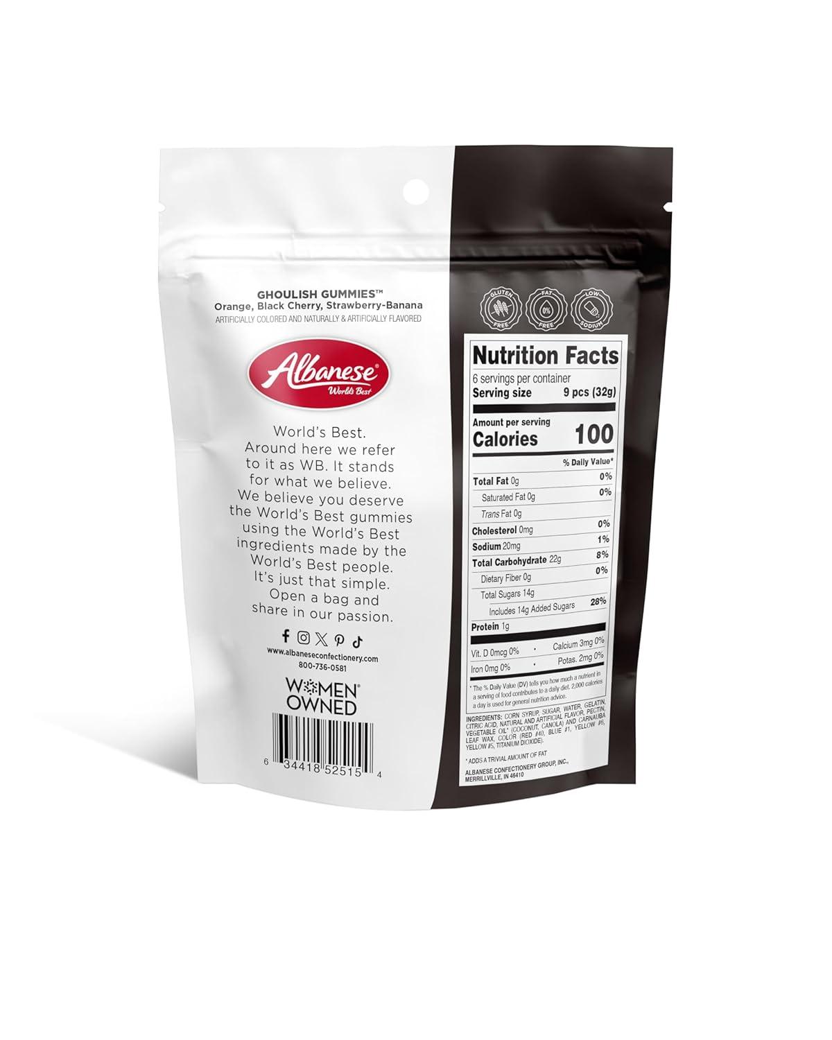 imageAlbanese Worlds Best Large Assorted Fruit Gummi Worms 5lbs of CandyGhoulish Gummies