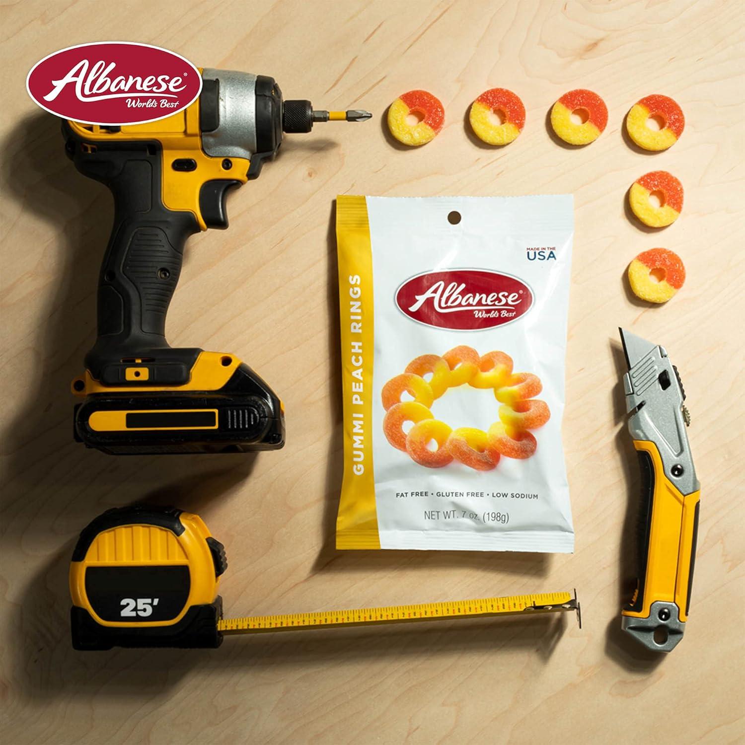 imageAlbanese Worlds Best Sour 12 Flavor Gummi Bears 32oz Bag of Candy 12 Unique Super Sour Flavors Gluten Free Fat Free Soft and Chewy Gummy Bears Perfect Travel SnackPeach Rings