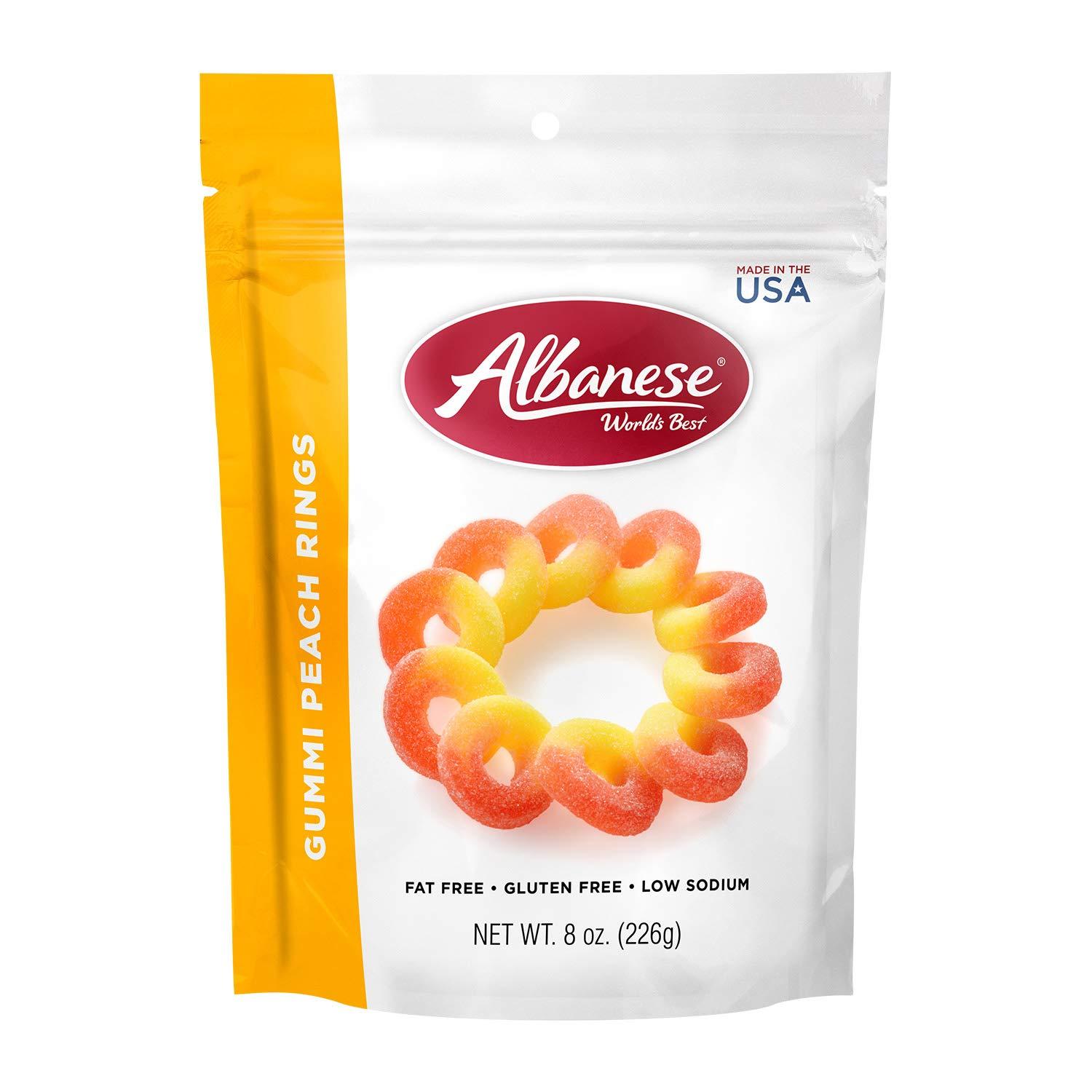imageAlbanese Worlds Best Sour 12 Flavor Gummi Bears 32oz Bag of Candy 12 Unique Super Sour Flavors Gluten Free Fat Free Soft and Chewy Gummy Bears Perfect Travel SnackPeach Rings