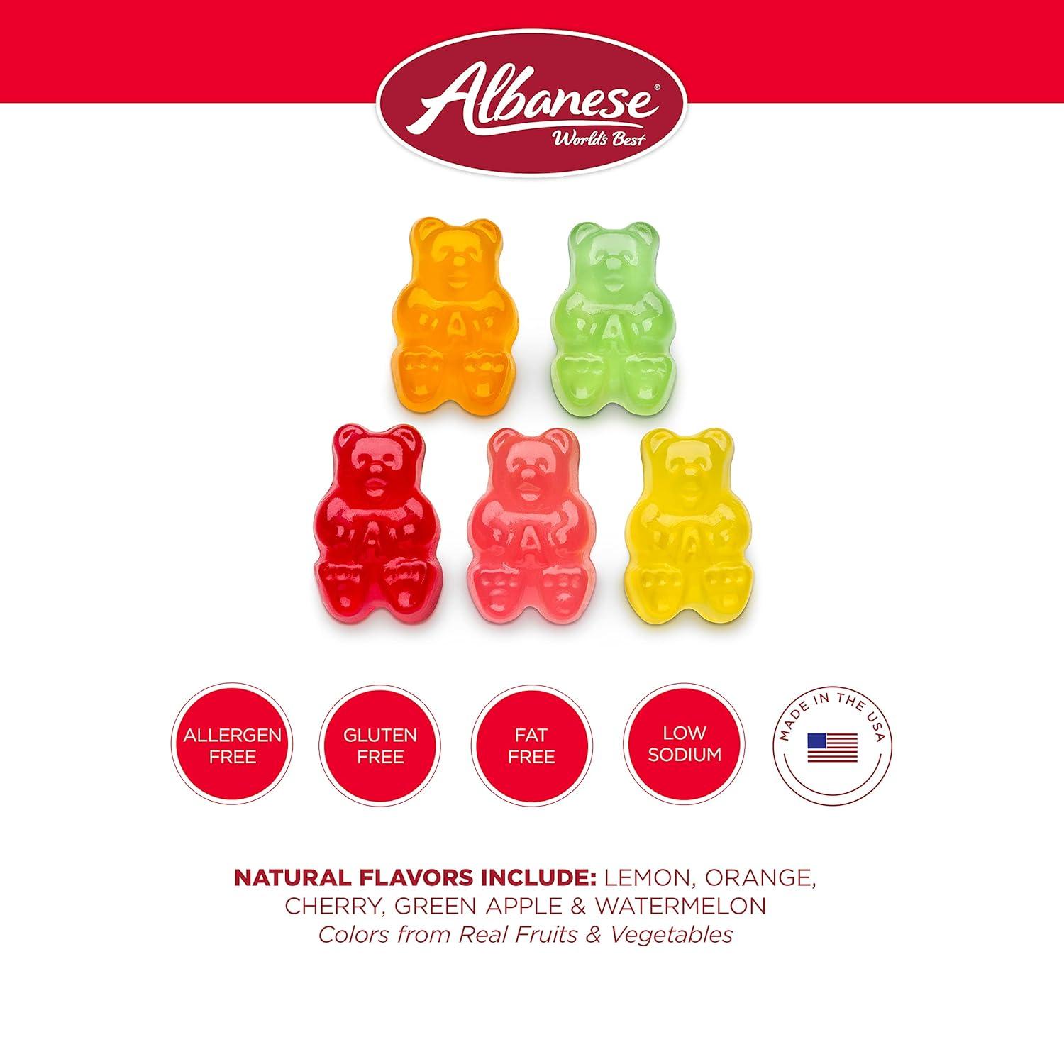 imageAlbanese Worlds Best Sour Gummi Poppers 45lbs of Candy 5 Super Sour Flavors Gluten Free Fat Free Soft ampamp Chewy Gummies Blue Raspberry Lemon Orange and More Perfect for Birthday Parties5 Natural Flavors Bears