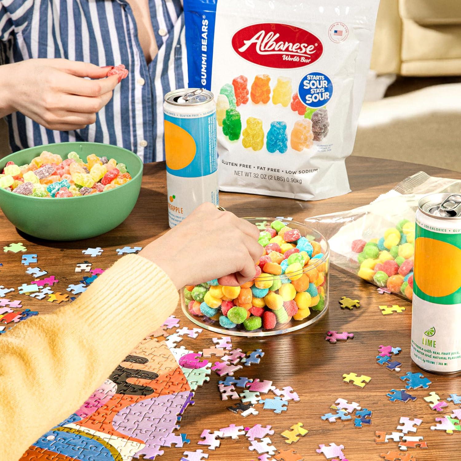 imageAlbanese Worlds Best Sour Gummi Poppers 45lbs of Candy 5 Super Sour Flavors Gluten Free Fat Free Soft ampamp Chewy Gummies Blue Raspberry Lemon Orange and More Perfect for Birthday PartiesSour Poppers