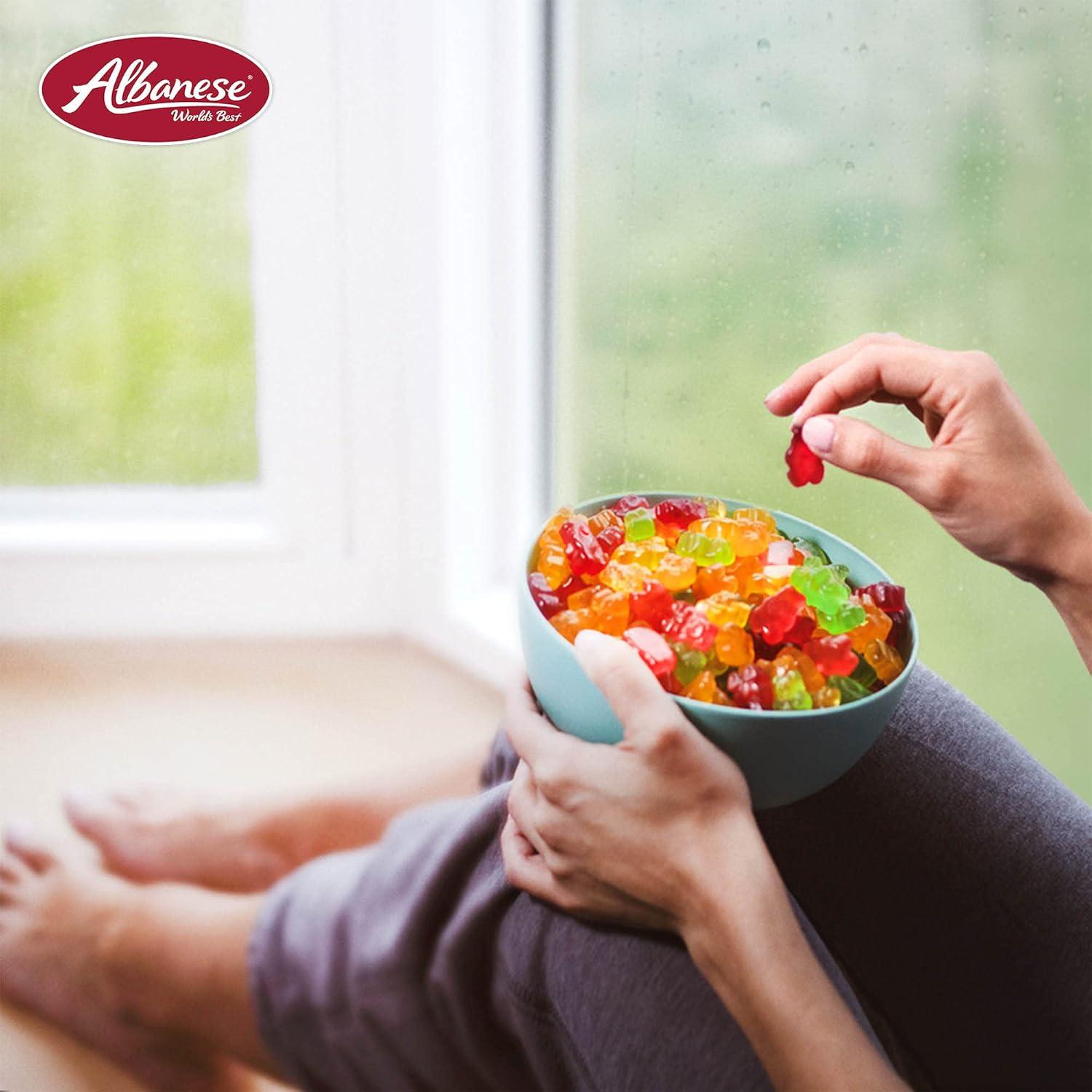 imageAlbanese Worlds Best Sour Gummi Poppers 45lbs of Candy 5 Super Sour Flavors Gluten Free Fat Free Soft ampamp Chewy Gummies Blue Raspberry Lemon Orange and More Perfect for Birthday Parties5 Natural Flavors Bears