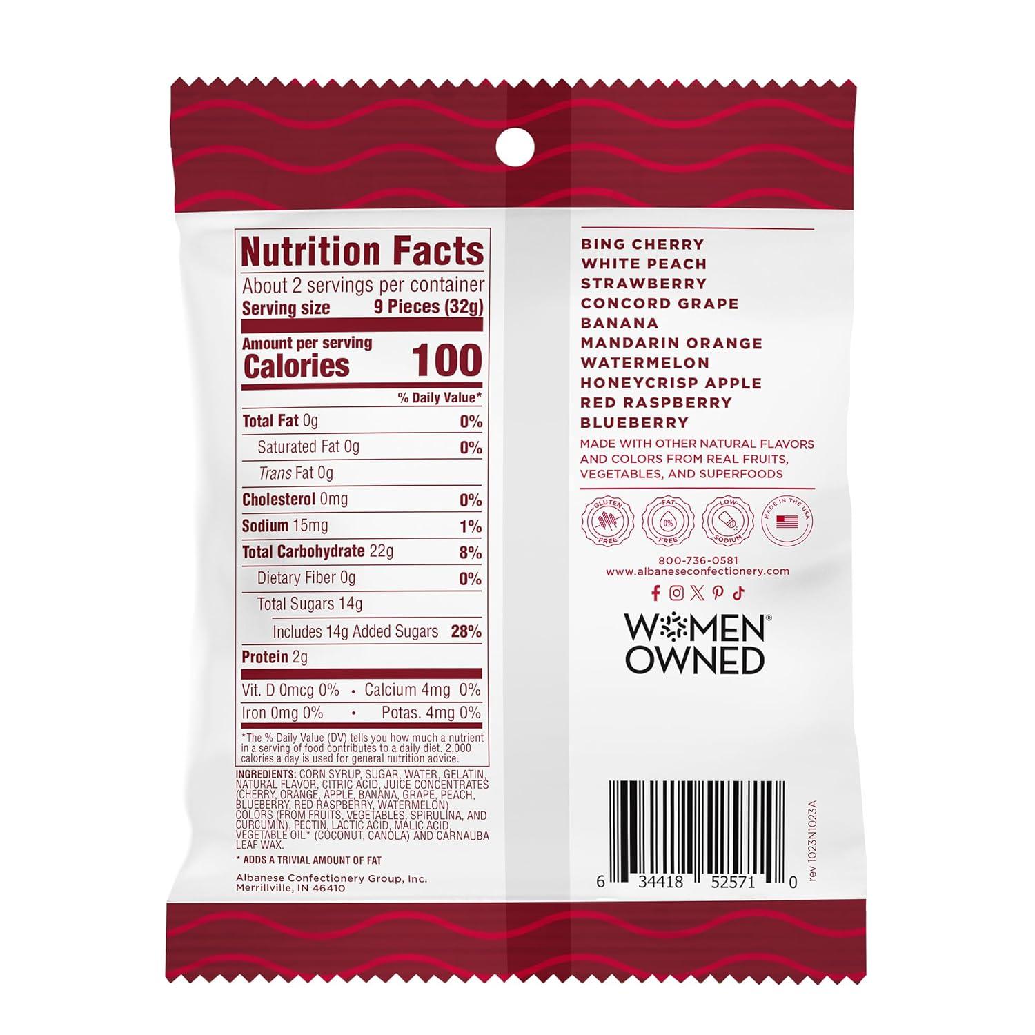 imageAlbanese Worlds Best True to Fruit American Favorite Fruits Gummies Candy 25oz Bag Soft ampamp Chewy Candy Snack Fruity Flavor AssortmentAmerican Favorite Fruits