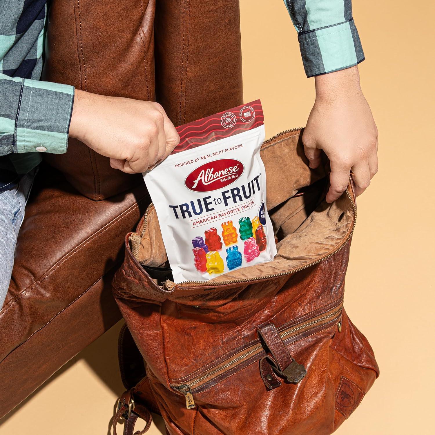 imageAlbanese Worlds Best True to Fruit American Favorite Fruits Gummies Candy 25oz Bag Soft ampamp Chewy Candy Snack Fruity Flavor AssortmentAmerican Favorite Fruits