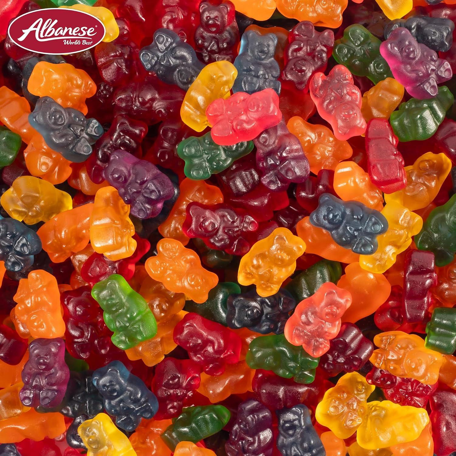 imageAlbanese Worlds Best True to Fruit American Favorite Fruits Gummies Candy 25oz Bag Soft ampamp Chewy Candy Snack Fruity Flavor AssortmentAmerican Favorite Fruits