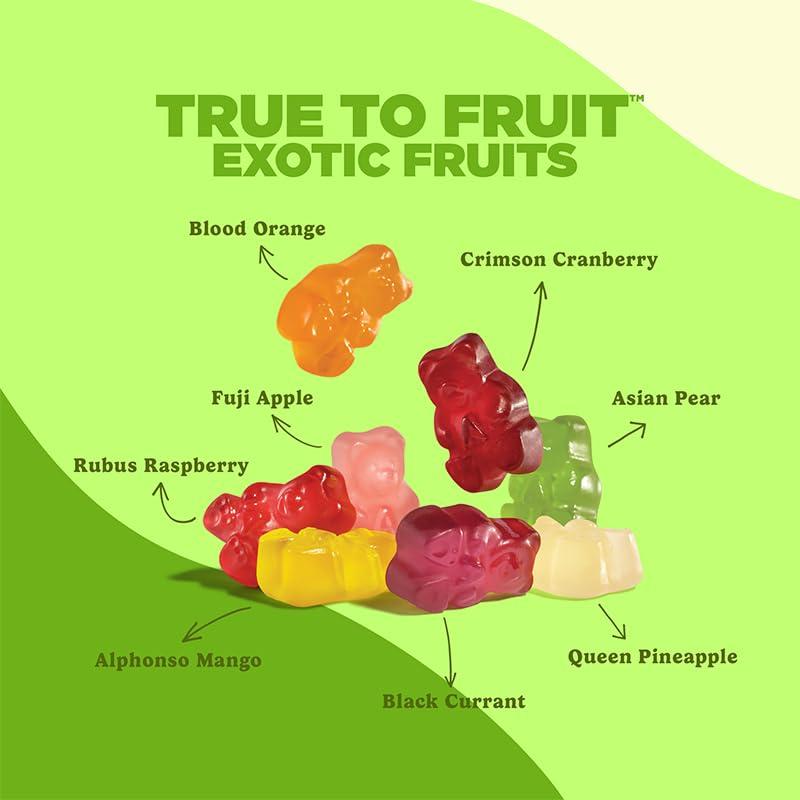 imageAlbanese Worlds Best True to Fruit American Favorite Fruits Gummies Candy 25oz Bag Soft ampamp Chewy Candy Snack Fruity Flavor AssortmentExotic Fruits