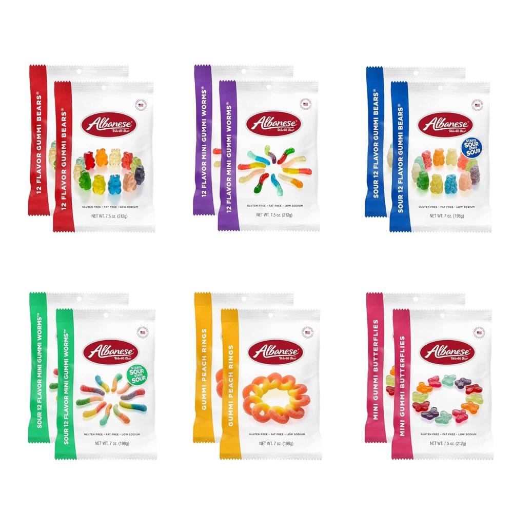 imageAlbanese Worlds Best Gummi Variety Pack of Candy