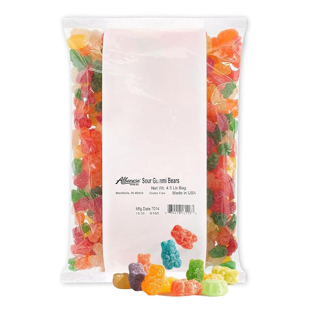imageAlbanese Worlds Best Gummi Watermelon Rings  45lbs of Candy  Gluten Free Fat Free Soft and Chewy Gummy Rings  Perfect for Parties Baking with Kids and On The Go SnackingSour Gummi Bears