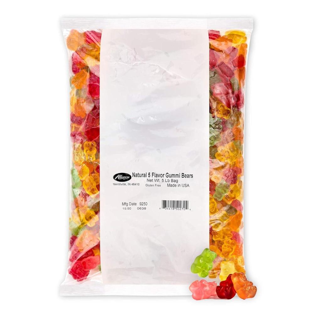 imageAlbanese Worlds Best Sour Gummi Poppers 45lbs of Candy 5 Super Sour Flavors Gluten Free Fat Free Soft ampamp Chewy Gummies Blue Raspberry Lemon Orange and More Perfect for Birthday Parties5 Natural Flavors Bears