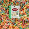 Albanese World’s Best Sour 12 Flavor Mini Gummi Worms | 3.5oz Bag of Candy, Pack of 12 | 12 Unique Super Sour Flavors, Gluten Free, Fat Free, Soft & Chewy Worms | Perfect Travel Snack & Treat for Kids