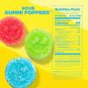 Albanese World’s Best Sour Gummi Poppers | 4.5lbs of Candy | 5 Super Sour Flavors, Gluten Free, Fat Free, Soft & Chewy Gummies | Blue Raspberry, Lemon, Orange and More | Perfect for Birthday Parties(Sour Poppers)