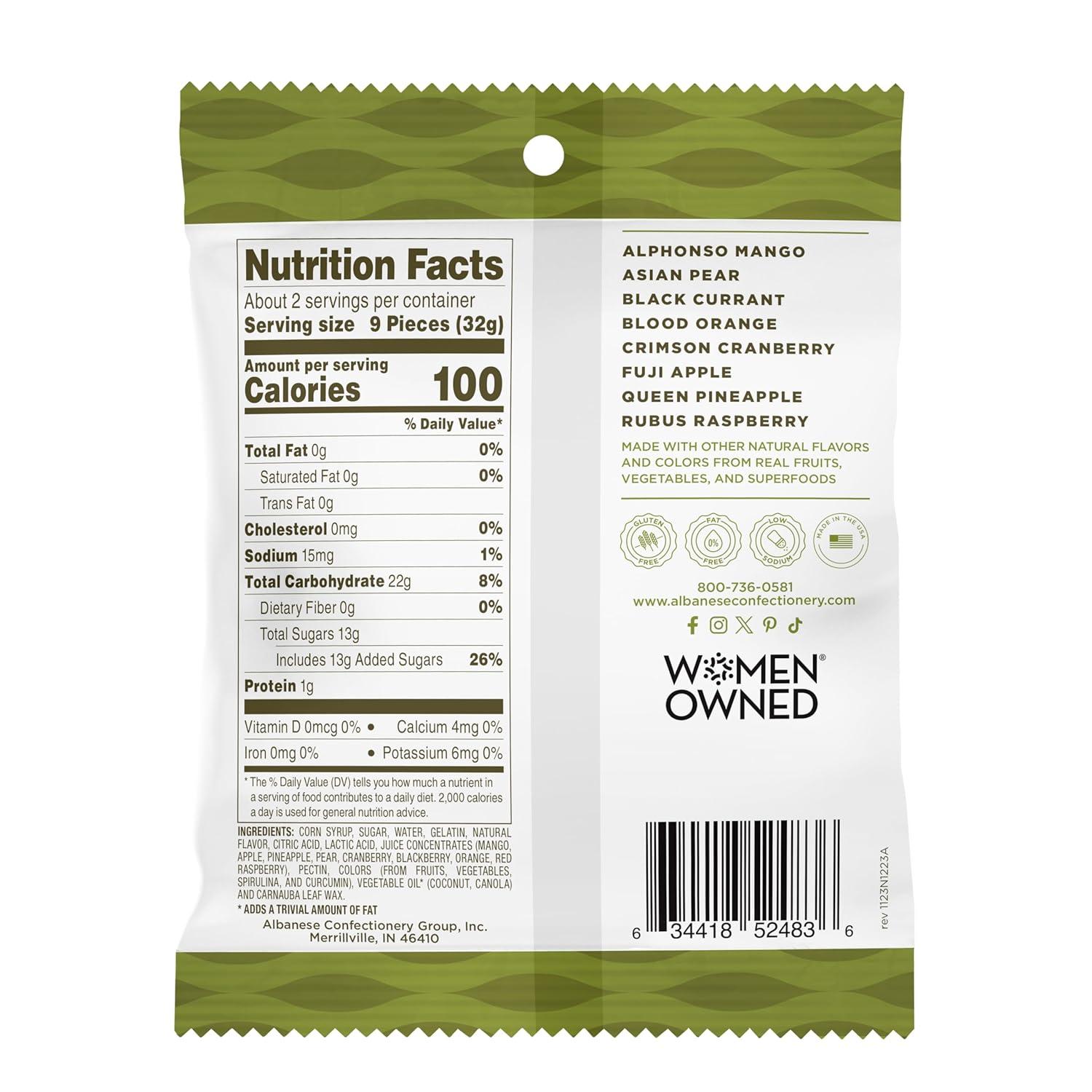 imageAlbanese Worlds Best True to Fruit American Favorite Fruits Gummies Candy 25oz Bag Soft ampamp Chewy Candy Snack Fruity Flavor AssortmentExotic Fruits