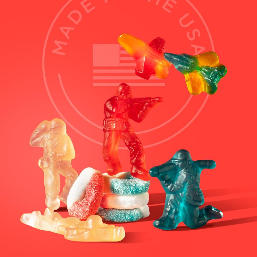 imageAlbanese Worlds Best Gummies Sherbet Gummi Ice Pops 5lbs of CandyJet Fighters