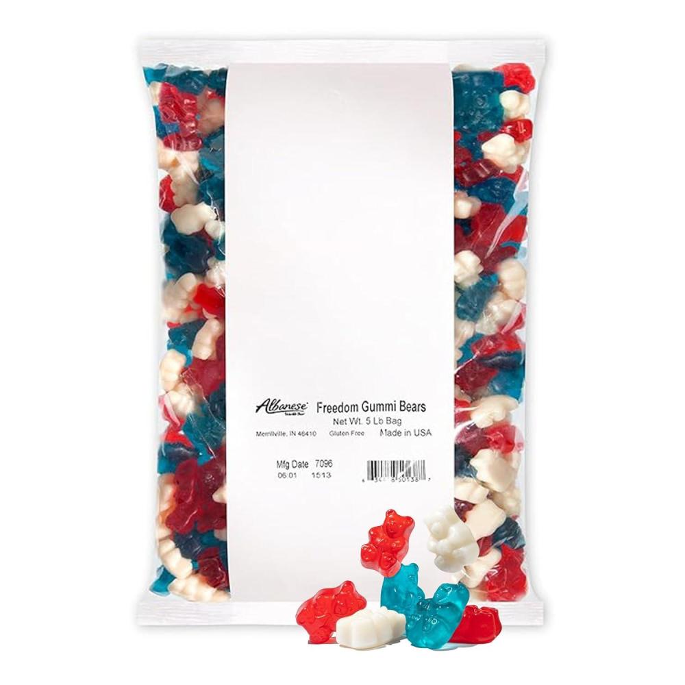 imageAlbanese Worlds Best Gummies Sherbet Gummi Ice Pops 5lbs of CandyFreedom Gummi Bears