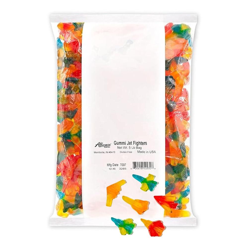 imageAlbanese Worlds Best Gummies Sherbet Gummi Ice Pops 5lbs of CandyJet Fighters